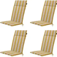 Madison tuintstoelkussen hoge rug amora - 120x50x4cm set van 4