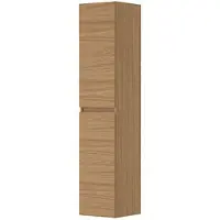 Ink Hoge Kast 169x35cm - Houten Keerlijst - 2 Deuren - Links/rechts - Front Vlak - Blank Eiken - Badkamermeubels, Kolom- En Zijkasten, Hoge Kasten