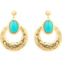 Luxenter Oorbellen 'Rekbas' blauw