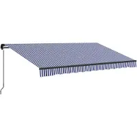 Outsunny Markise mit Handkurbel und Befestigungsmaterial für verschiedene Oberflächen 840-264V08