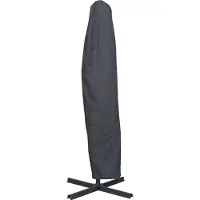 Acaza Beschermhoes voor zweefparasol - met 300 cm doorsnede - donkergrijs