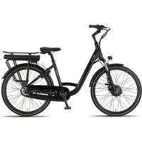 Altec Diamond - Elektrische Fiets - Mat Zwart - 26 inch - 44 cm - 250W (42Nm) Voorwielmotor - Accu 468Wh (36V, 13Ah) - Shimano Nexus 7 Versnellingen - Hydraulische Remmen