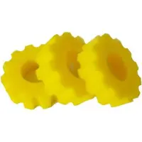 OEM Vijverfilter - Geel, fijn PVC-schuim - Reservefiltermateriaal - voor CPF/CPA1500 - 3 stuks - 18 x 5 cm