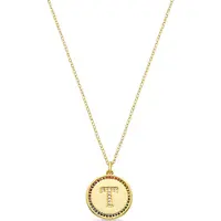 Luxenter Ketting met veelkleurige zirkonia, afgewerkt in 18-karaats geelgoud - Alphabet