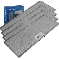 Alapure 4x Metaalfilter voor Hotpoint-Ariston 481248058314 458x175x8mm