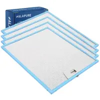 Alapure 4x Metaalfilter voor Arthur Martin 4055081220 300x253x8mm