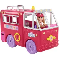 Barbie Chelsea en haar brandweerauto