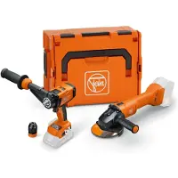 Fein Voordeel-combo Accu: Accu-boorschroevendraaier ASCM 18-4 QM AS & Accu-haakse slijper CCG 18-125-12 in L-Boxx- 99100000837
