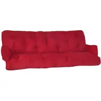 Beautissu kussen oplage voor schommelbank - tuinbank kussen 180x50x8cm schuimvlokkenvulling oplegkussen rood - Flair HS