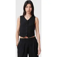 AllSaints Aleida Tri Waistcoat Black Maat: 12 | Gilets Outlet | Dames | Zwart