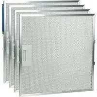 Alapure 4x Metaalfilter voor Laden 481248058144 320x320x10mm