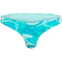 Superdry Dames Bikinibroekje met gewaagde print in blauw (L), Strandkleding, Gerecycled polyester, Duurzaam W3010389A