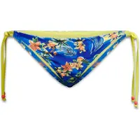 Superdry Dames Blauw bikinibroekje met bandjes aan de zijkanten (XL), Strandkleding, Gerecycled polyester, Duurzaam W3010404A
