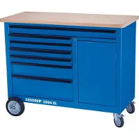 Gedore 1988468 Verrijdbare werkbank (l x b x h) 1200 x 1250 x 985 mm Blauw