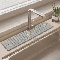 OEM Antislipmat voor de douche en keuken - Absorberende en snel drogende wasmat - Mat voor de douchebak - Afvoermat voor keuken en badkamer - Waterabsorberende mat
