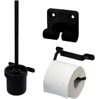 Haceka IXI Toiletset - 3-delig - Mat Zwart 2011096