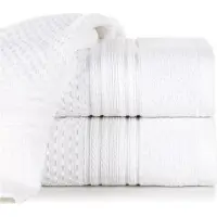 Eurofirany DAVOS Katoenen Handdoek 70x140 cm Wit - Zacht & Absorberend