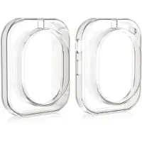 Kwmobile koptelefoon hoes van TPU - geschikt voor Nothing Headphone (1) - 2x hoes voor hoofdtelefoon in transparant