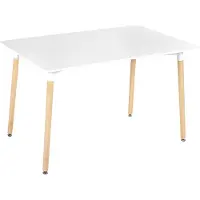 Beliani NEWBERRY - Eettafel - Wit - MDF