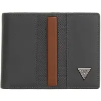 GUESS Leren portemonnee Torino Bifold Wallet Anthracite Grey donkergrijs