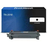 PrintAbout Huismerk vervangt Brother TN-2510 Toner Zwart Normale capaciteit