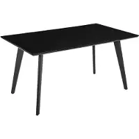 Beliani DORCAS - Eettafel - Zwart - MDF
