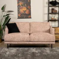 Livin24 2,5-zits bank Denver roze stof chenille