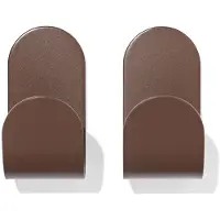 HEMA Plakhaak 5x2.5cm Rvs Bruin - 2 Stuks (bruin)