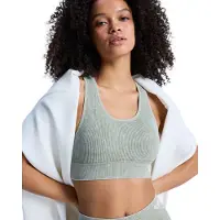 Roxy Sport bh 'Chillout' groen gemêleerd / parelwit