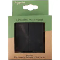Merten Wissel/wisselschakelaar | | System M (Inbouw, Antraciet)