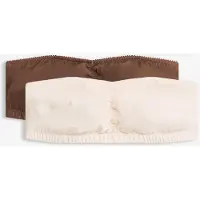 Bonprix Bandeau bh (set van 2) met biologisch katoen 34/36 (XS)