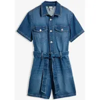 Bonprix Jeans jumpsuit met korte mouwen maat 38