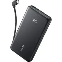 Anker Zolo Powerbank 10.000 mAh 22.5W Built-in USB-C Cable Black