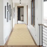 Famanu – Deurmat binnen en buiten antislip wasbaar 50 x 120 cm beige