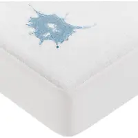 Famanu – Set van 2 waterdichte matrasbeschermers 135x190x30 cm, ademende matrashoes met rondom elastiek, anti-mijt en stofdicht, wit