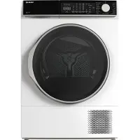 Sharp KDNL2S7WEBE – warmtepomp droger – energie label E – 12 kg – 15 programma’s – trommelverlichting – links en rechts draaiend – 8 sensor technologie – wit