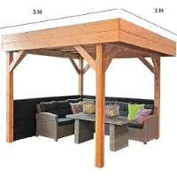 Buitengewoon Boet Veranda Overkapping Buitenkans 53, 500 cm x 300 cm