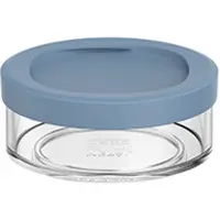 Mepal Lunchpot compartiment Ellipse - 200 ml - Extra compartimenten voor Lunchpot 500 ml - Yoghurtbeker en Muesli beker to go - Vaatwasserbestendig - Nordic blue
