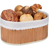 Famanu – Acaciahouten brood- en opbergmand 31,5 x 23 x 9 cm – serveermand en fruitmand