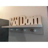 Moliland - Wandkapstok - Wit - Scandinavische Stijl - 3-in-1