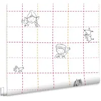 Fien & Teun Fien en Teun Behang - Dieren - 10mx53cm - Wit