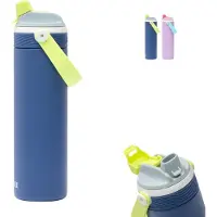 Kambukka Dupla Geïsoleerde Drinkfles 600 ml - 2-in-1 Waterfles - 100% Lekvrij - Electric Storm