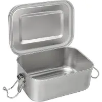 Famanu – Roestvrijstalen lunchbox - waterdichte Bento Box met afdichtingen voor school - werk - picknick - duurzame en BPA-vrije broodtrommel voor studenten en volwassenen 550 ml