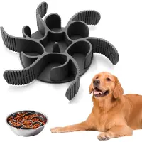 Famanu - Anti-schrok kom voor honden, anti-schrok voederautomaat voor honden, interactief spel, speels, voederhuisdecoratie voor binnen en buiten, voor huisdieren
