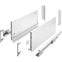 Markenlos - Ladesysteem soft close wit 550 mm, volledig uittrekbaar met geïntegreerde demping, belastba