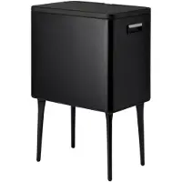 Excellent houseware Afvalbak 35L Metaal/Zwart