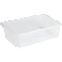 Sunware opslagbox kunststof 30 liter transparant 59 x 39 x 17 cm - Opbergbox