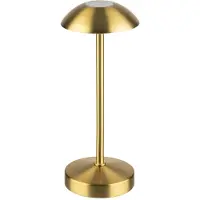 Assheuer & Pott Tafellamp Alva Goud - draadloze USB-C ledlamp met dockstation en afstandsbediening - IP54