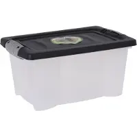 OCZ Opslagbak/opbergdoos/organizer - met deksel - kunststof - 9 Liter - Opbergbox
