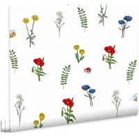 Fien & Teun - Behang Bloemenfeest